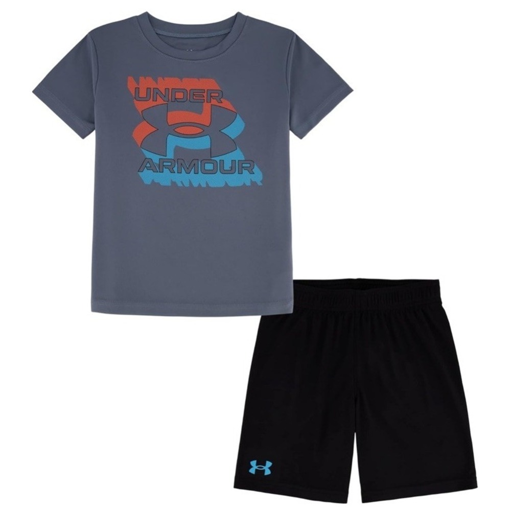 Under Armour Boys 2T Tee Sleeve Set Lightweight, Breathable, Grovel Zone NWT